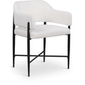  Color_Cream -- Dame Cream Fabric Upholstered Dining Chair IMAGE 1