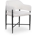  Color_Cream -- Dame Cream Fabric Upholstered Dining Chair IMAGE 1