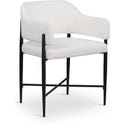 Meridian Dame Cream Fabric Dining Chair IMAGE 1