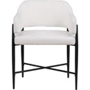  Color_Cream -- Dame Cream Fabric Upholstered Dining Chair IMAGE 3