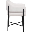  Color_Cream -- Dame Cream Fabric Upholstered Dining Chair IMAGE 4