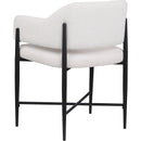  Color_Cream -- Dame Cream Fabric Upholstered Dining Chair IMAGE 6