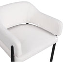  Color_Cream -- Dame Cream Fabric Upholstered Dining Chair IMAGE 7
