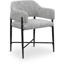  Color_Grey -- Dame Grey Fabric Upholstered Dining Chair IMAGE 1