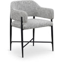 Meridian Dame Grey Fabric Dining Chair IMAGE 1