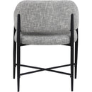  Color_Grey -- Dame Grey Fabric Upholstered Dining Chair IMAGE 5