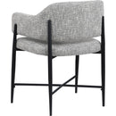  Color_Grey -- Dame Grey Fabric Upholstered Dining Chair IMAGE 6