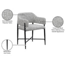  Color_Grey -- Dame Grey Fabric Upholstered Dining Chair IMAGE 9