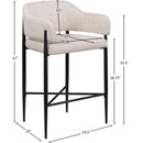  Color_Beige -- Meridian Dame Counter Height Stool IMAGE 8