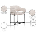  Color_Beige -- Meridian Dame Counter Height Stool IMAGE 9