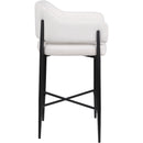  Color_Cream -- Dame Cream Fabric Upholstered Counter Stool IMAGE 4