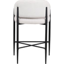  Color_Cream -- Dame Cream Fabric Upholstered Counter Stool IMAGE 5