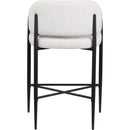 Meridian Dame Cream Fabric Counter Stool IMAGE 5
