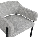 Meridian Dame Grey Fabric Counter Stool IMAGE 7