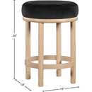  Color_Black -- Meridian Monette Counter Height Stool IMAGE 6