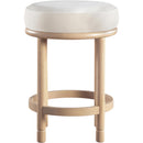  Color_Cream -- Monette Cream Velvet Upholstered Counter Stool IMAGE 3