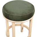 Meridian Monette Green Velvet Counter Stool IMAGE 4