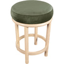 Meridian Monette Green Velvet Counter Stool IMAGE 5