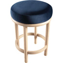  Color_Navy -- Monette Navy Velvet Upholstered Counter Stool IMAGE 5