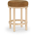  Color_Saddle -- Monette Saddle Velvet Upholstered Counter Stool IMAGE 1