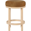  Color_Saddle -- Monette Saddle Velvet Upholstered Counter Stool IMAGE 3