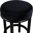  Color_Black -- Monette Black Velvet Upholstered Counter Stool IMAGE 4