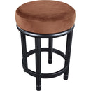  Color_Cognac -- Monette Cognac Velvet Upholstered Counter Stool IMAGE 5