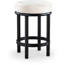  Color_Cream -- Monette Cream Velvet Upholstered Counter Stool IMAGE 1
