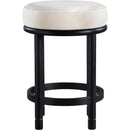  Color_Cream -- Monette Cream Velvet Upholstered Counter Stool IMAGE 3