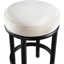  Color_Cream -- Monette Cream Velvet Upholstered Counter Stool IMAGE 4