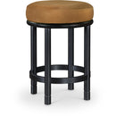  Color_Saddle -- Monette Saddle Velvet Upholstered Counter Stool IMAGE 1
