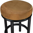 Color_Saddle -- Monette Saddle Velvet Upholstered Counter Stool IMAGE 4