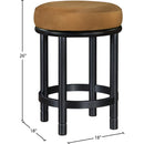  Color_Saddle -- Monette Saddle Velvet Upholstered Counter Stool IMAGE 6