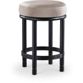  Color_Taupe -- Monette Taupe Velvet Upholstered Counter Stool IMAGE 1