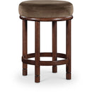 Meridian Monette Brown Velvet Counter Stool IMAGE 1
