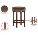  Color_Brown -- Monette Brown Velvet Upholstered Counter Stool IMAGE 7