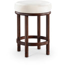  Color_Cream -- Monette Cream Velvet Upholstered Counter Stool IMAGE 1
