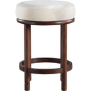  Color_Cream -- Monette Cream Velvet Upholstered Counter Stool IMAGE 3
