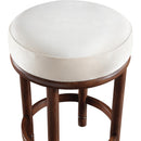  Color_Cream -- Monette Cream Velvet Upholstered Counter Stool IMAGE 4