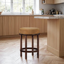  Color_Saddle -- Monette Saddle Velvet Upholstered Counter Stool IMAGE 2