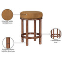  Color_Saddle -- Monette Saddle Velvet Upholstered Counter Stool IMAGE 7
