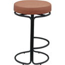  Color_Cognac -- Madison Cognac Vegan Leather Upholstered Counter Stool IMAGE 4