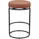  Color_Cognac -- Madison Cognac Vegan Leather Upholstered Counter Stool IMAGE 5