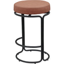  Color_Cognac -- Madison Cognac Vegan Leather Upholstered Counter Stool IMAGE 6