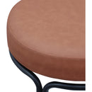  Color_Cognac -- Madison Cognac Vegan Leather Upholstered Counter Stool IMAGE 7