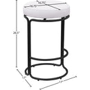  Color_Cream -- Madison Cream Vegan Leather Upholstered Counter Stool IMAGE 8
