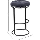  Color_Black -- Meridian Madison Pub Height Stool IMAGE 7