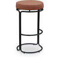  Color_Cognac -- Madison Cognac Vegan Leather Upholstered Bar Stool IMAGE 1