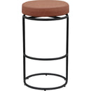  Color_Cognac -- Madison Cognac Vegan Leather Upholstered Bar Stool IMAGE 3