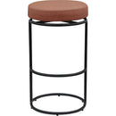 Meridian Madison Cognac Vegan Leather Bar Stool IMAGE 3